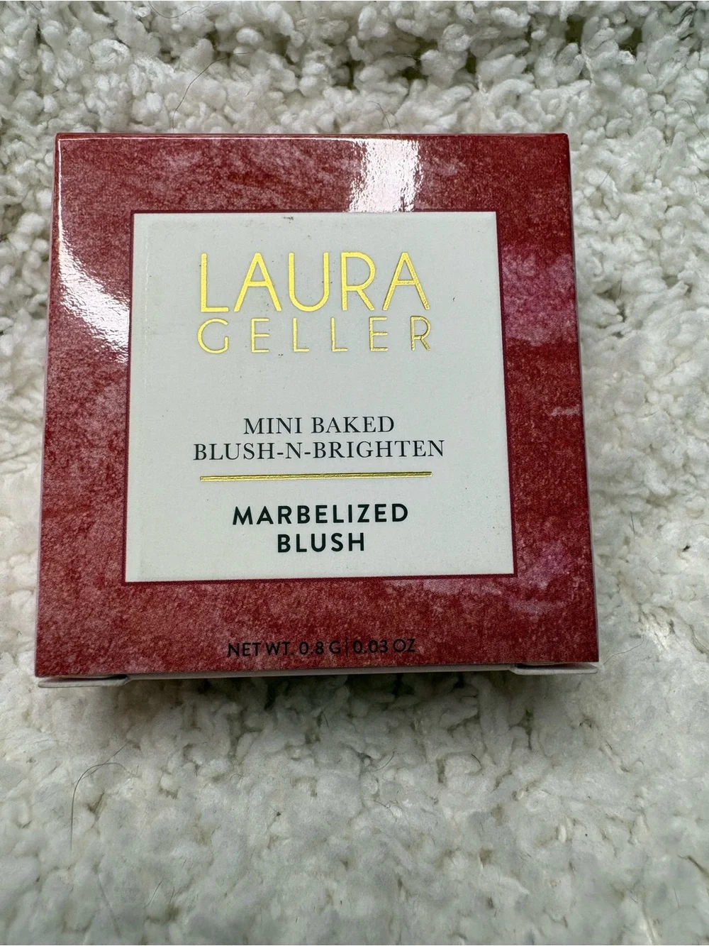 Laura Geller Marbelized Blush Mini - peach crumble